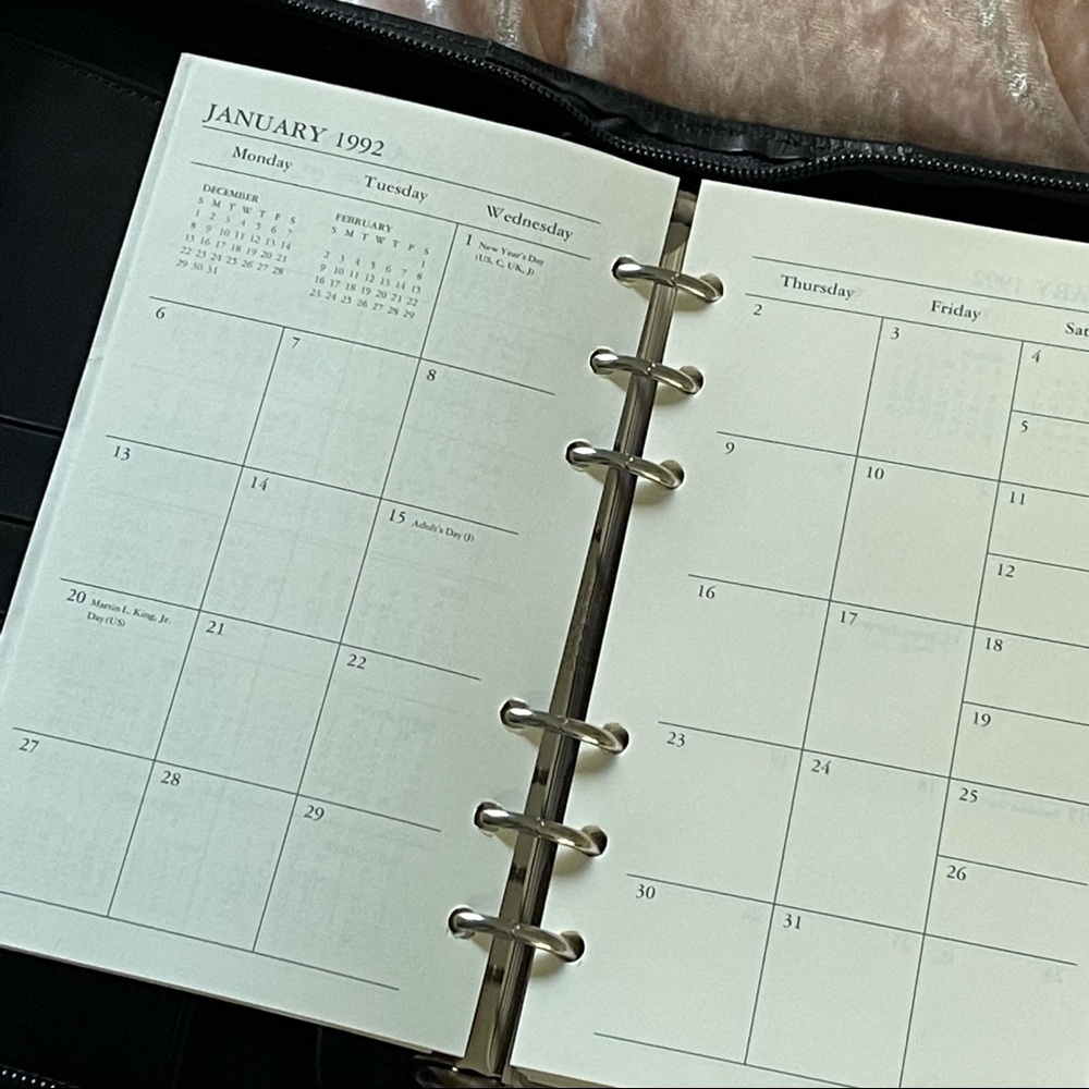 Vintage 1992 COACH LEATHERWARE Planner